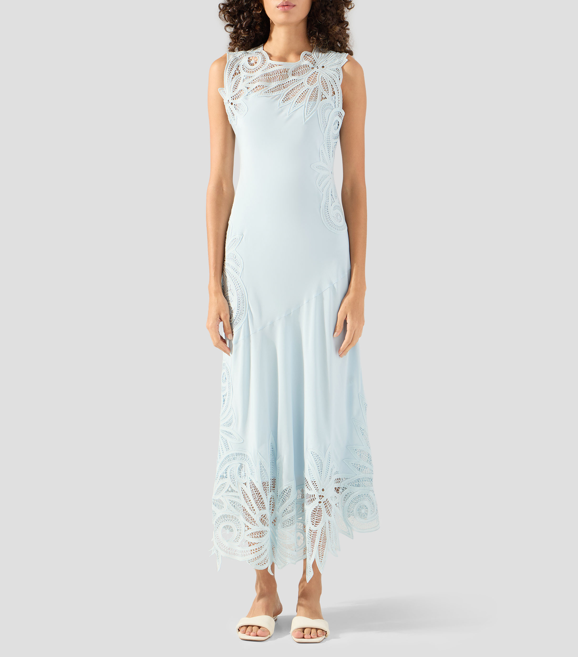 Vestido largo liso Idra Mujer